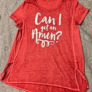 Medium women’s shirt, red